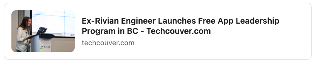 Techcouver article headline